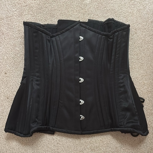 Satin Hourglass Curve Longline Underbust Corset - Picture 5 of 10